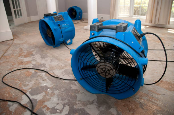 Water damage restoration process in Mcclure, PA